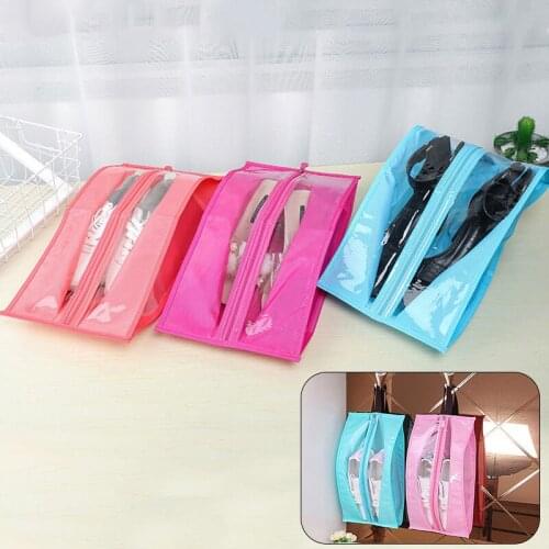 Portable Waterproof Organiser Travel Shoes Toy Storage Bag Transparent Folding Pouch Dustproof Organizer Case