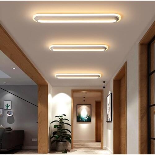 Simple Rectangular Corridor Light Entry Lighting Creative Balcony Light Black and White Office Tool Light WF909544