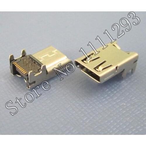 5pcs/lot19-pin Micro HDMI Jack Soket Connector for Asus Eee Pad TF300T T100TA TF201 TF502T TF700T etc Tablet Micro HDMI Port