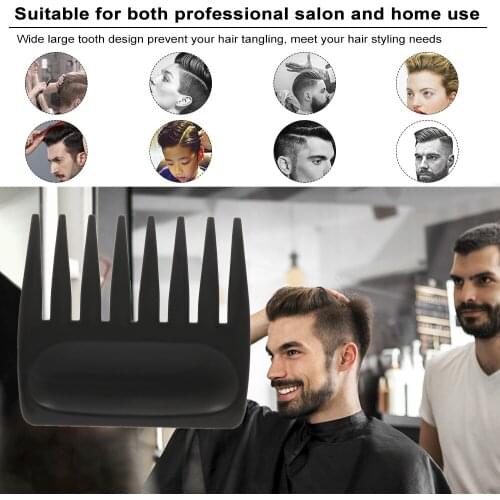 Wide Long Teeth Hair Comb Male Plastic Classic Oil Slick Styling Hair Brush Anti-static Detangling Hairbrush