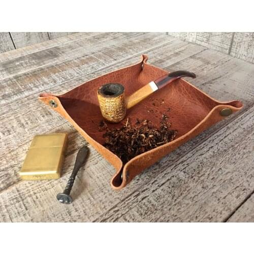 Foldable Storage Tray Desktop Leather Key Plate Home Decoration Dice Tray key Wallet Coins PU leather folding Storage Box Wholes