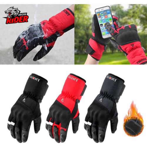 SOMY Winter Motorcycle Gloves Touch Screen Motorcross Waterproof Windproof Protective Winter Gloves Men Guantes Moto Luvas