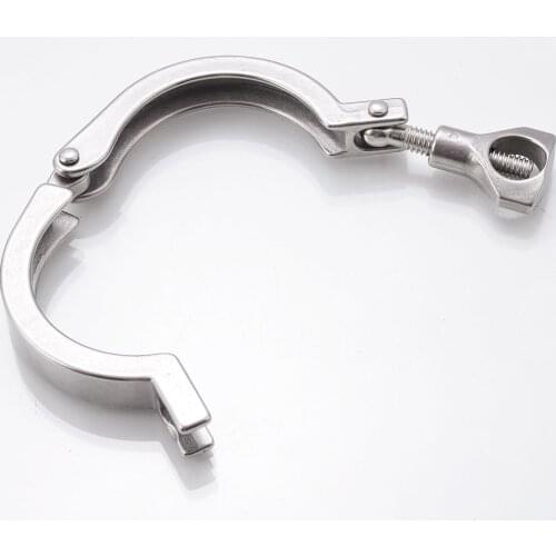 1PC 25mm Tri Clamp Clover Sanitary Fits 34MM OD Ferrule Flange Stainless Steel 304