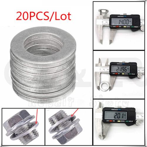 20PCS For Honda Acura 14MM Oil Drain Plug Crush Washer Gasket 9410914000 94109-14000 94109 14000