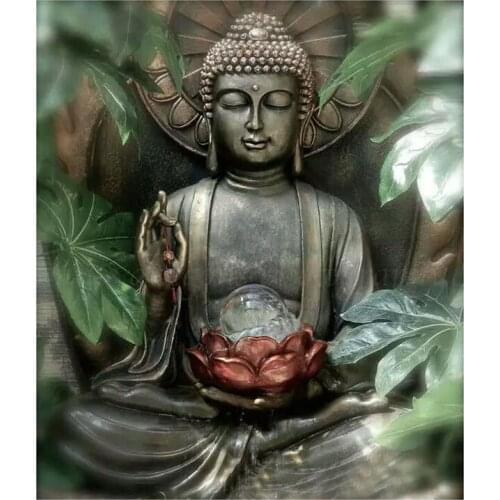 5D DIY Full Square/Round Drill Diamond Painting "Buddha statue" Embroidery Mosaic Cross Stitch Stickers Decor Gift X87sd