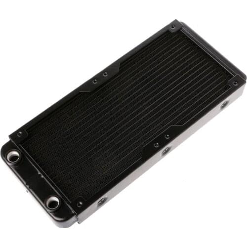 240mm Aluminum Computer Radiator Water Cooler 18 Tube CPU Heat Sink Exchanger