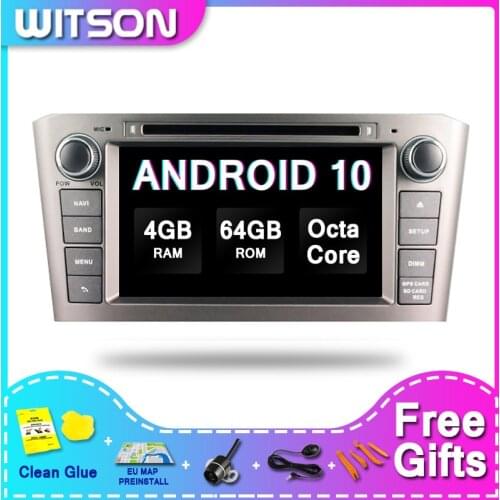 DE Stock ! WITSON Android 10.0 Car Auto radio 2 din For TOYOTA AVENSIS 2005-2007 PX5 Octa-Core 4+64GB