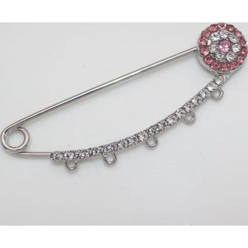 Turkish evil eye Baby Pin Stainless steel pink brooch islam muslim jewelry