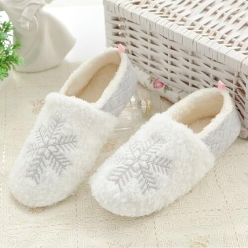 Ginchasio Women Winter Home Cotton shoes Shoes Plush Soft Winter Warm House Slippers Indoor Bedroom Lovers Couples