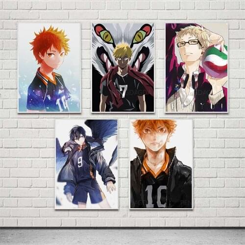 HD Prints Haikyuu Canvas Painting Wall Art Anime Character Poster Home Decoration Modern For Living Room Modular Pictures Frame