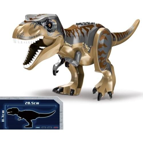 Jurassic Big Dinosaur Building Blocks Toys Park Compatible Major Brand Gifts Simulation Animal Rex Raptor