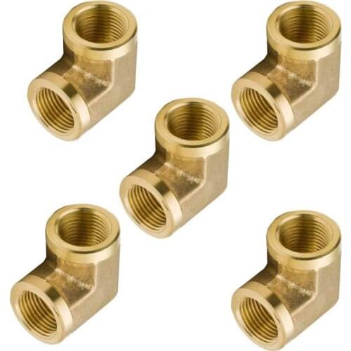 The Brass Pipe Fitting Female 90 Deg 1/8" NPT Elbow Fuel Air