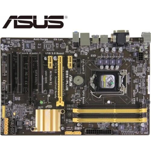 Mainboard Asus B85-PLUS USED Desktop Motherboard LGA 1150 DDR3 SATA3 USB3.0 ATX