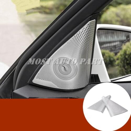Matte Interior Car Door Audio Speaker Cover Trim For Mercedes Benz C Class W204 S204 2008-2013 Car accesories interior Car Trim