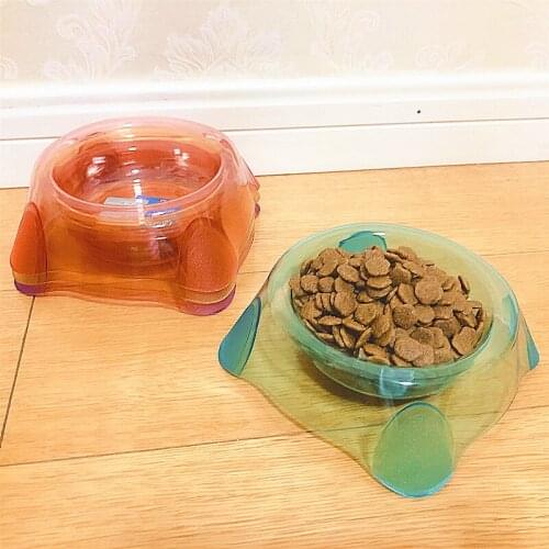 Pet Food Bowl Dog Transparent Bowl Plastic Dog Clear Feeding Bowl Food Dish Cat Water Bowl Dogs Feeder Product Legendog