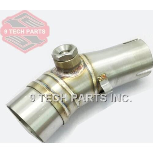 Motorcycle Exhaust middle pipe stainless steel Muffler link pipe middle section adapter pipe for Kawasaki ER6N