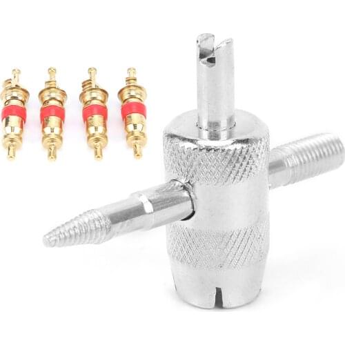 Valve Cores Tool Set Tire Valve Remover Valve Cores Tool for Electric Vehicles for ATV