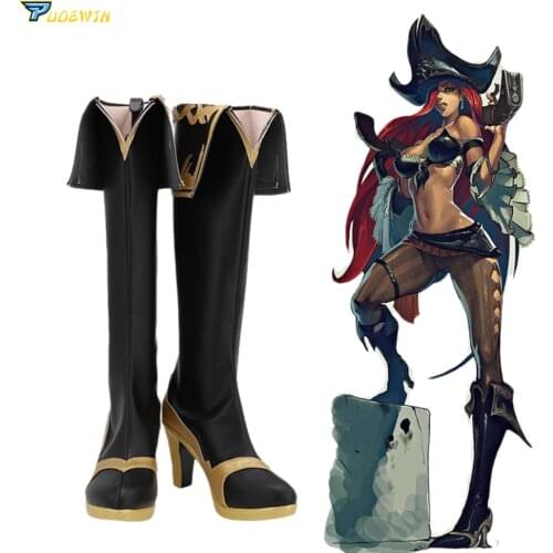 LOL Miss Fortune the Bounty Hunter Cosplay Shoes Custom Made Boots