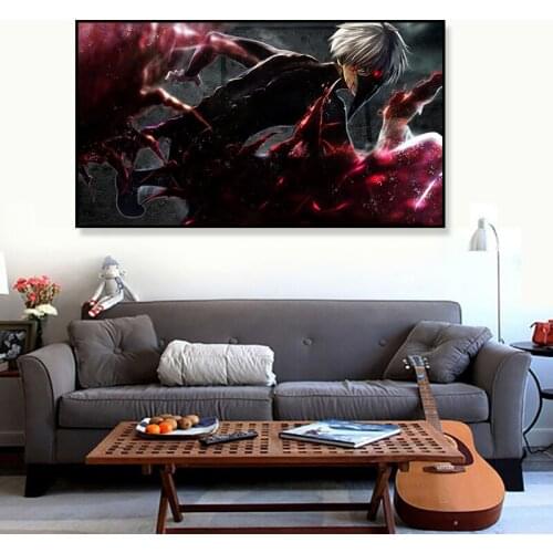 Tokyo Ghoul Poster Anime Manga Scroll Poster Wall Art Print Decor,20 x 28 Inches,No Frame