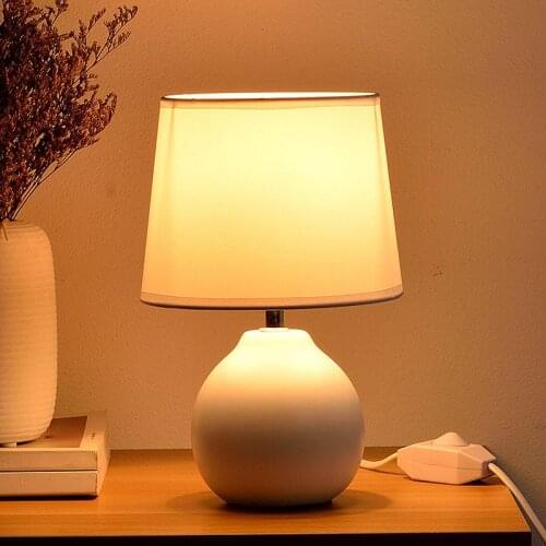 Macarons Bedroom Bedside Lamp INS Minimalist Ceramic Table Lamp for Living Room Study Room Home Decoration Lighting