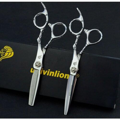 6" Professional Hairdressing Scissors Hairdresser Barber Scissors Hair Cutting Hair Clipper Comb Thinning Shears Haircutter Kit