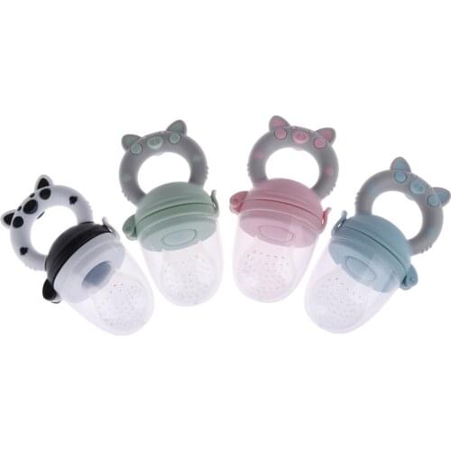 1Pc Teether silicone pacifier fruit feeder food nibbler feeder for baby