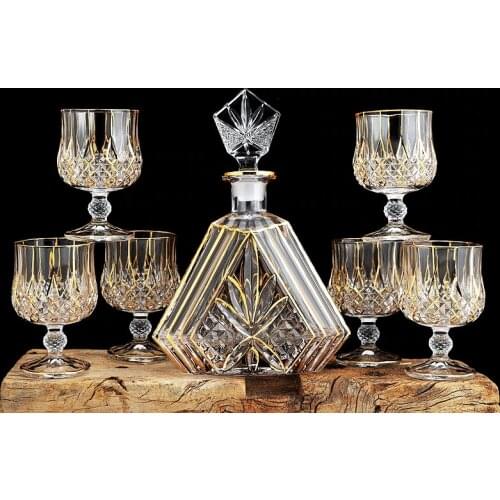 Luxury Crystal Glass Cup Whiskey And Brandy Wine Glasses Beer Cups Bar Hotel Party Drinking Ware Home Decoration Accessories