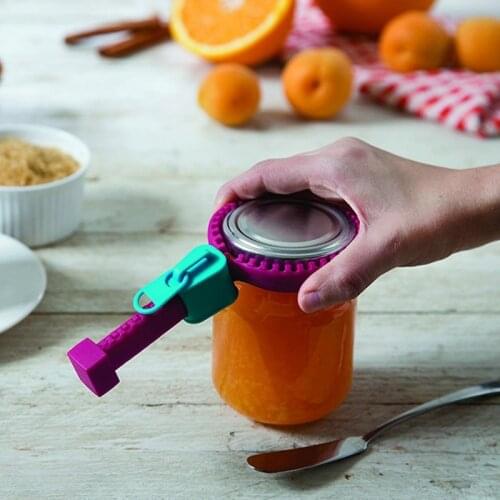 Silicone Zipper Can Opener Multifunctional Non-slip Lid Opener Wine Opener