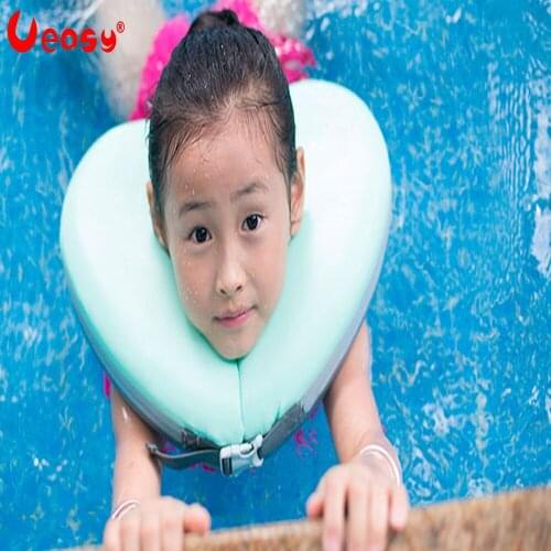 Ueasy Swimming Neck Ring Swimming Pool Float For Children Adult Safty Heart Shape Aid Circle Lap water fitness equipment