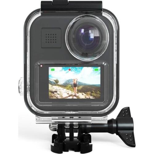 Hopcorner GoPro Max Touch-Screen Waterproof Housing Case 20M Underwater Diving Snorkeling Accessories Bracket for sea Advanture