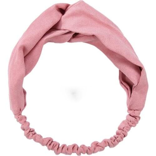 6 Solid Colors Cloth Knot Elastic Headbands Fashion Turban Hairwear for Women Hair Accessories
