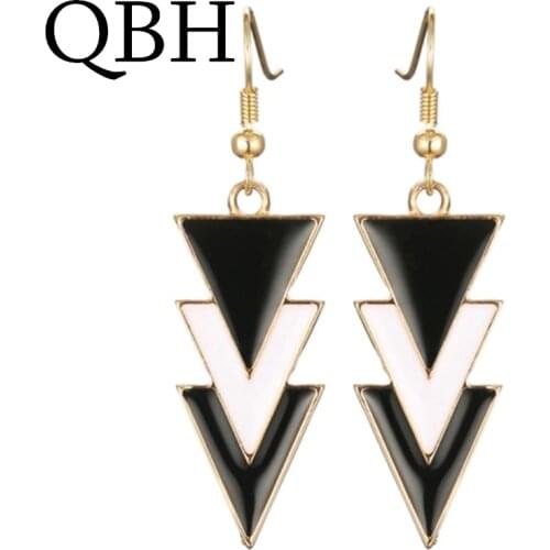 New Long Triangle Dangle Earings European Statement Brincos Geometry Drop Earrings for Women Jewelry Pendientes Bijoux