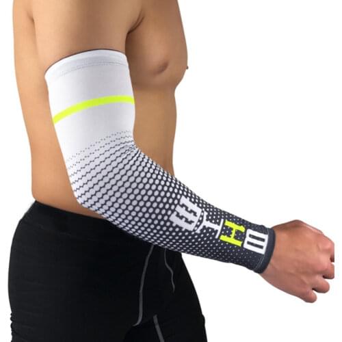 1 Pair Cool Men Cycling Running Bicycle UV Sun Protection Cuff Cover Protective Arm Sleeve Bike Sport Arm Warmers Sleeves L587