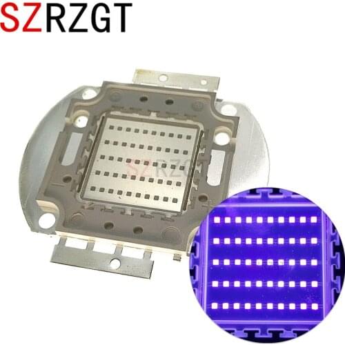 10W 20W 30W 50W 100W High Power Light UV Purple LED 395nm Ultraviolet Bulbs Lamp Chips