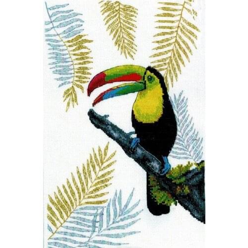 2021 Top Manufacturer Embroidery Toucan 11 Count Cross Stitch Patterns with 100% Cotton Flosses & Free Shipping for Wall Decor