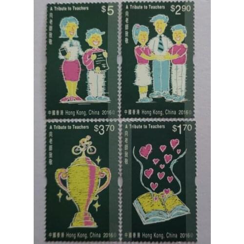 4 PCS Pay homage to teachers stamps 2016 ， China Post Stamps Postage Collection