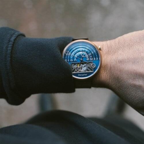 Decypher Bronze Mens Watch Cusn8 Automatic Mechanical Wristwatches Sapphire Luminous Top Brand Luxury For Man Moon Watches Gift