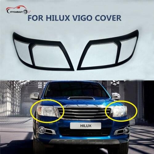 CITYCA For Hilux vigo Accessories ABS high quality Design Headlight Cover For Hilux Vigo 2012 2013 2014 Car Parts