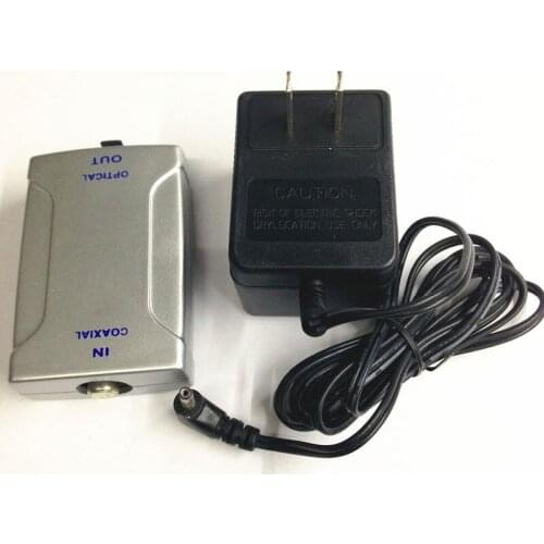 Coax Coaxial to Optical TOS SPDIF TOSlink Converter Coaxial (RCA) to Optical Toslink Digital Audio Converter
