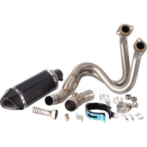For Kawasaki ER6N ER6F 2012-2016 Z650 Versys 650 2017-2020 Ninja 650 ER6N Escape Motorcycle Exhaust And Decat Link Pipe System