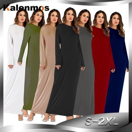 Dubai Turkish Muslim Basic Abaya Dress Women Kimono Caftan Hijab Maxi Dresses Islamic Clothing Moroccan Kaftan Robe Elbise Jubah