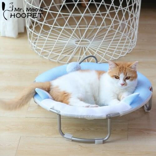 Hoopet Cat Hammock Summer Pet Bed Detachable Puppy Sofa Cozy Cat Bed Cradle Sleeping Mats For Cat Small Dog