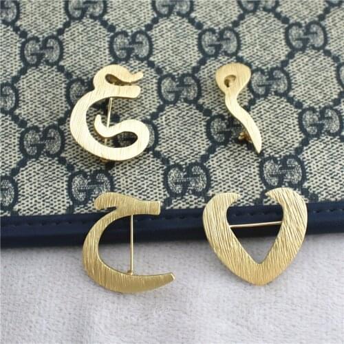 KEQIU Brooches Letter On Clothes
