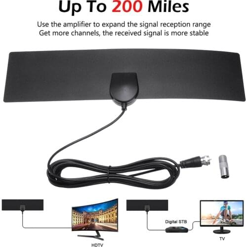 1080P HD Indoor Antenna TV Digital Skywire 4K Antena Portable 200 Miles Amplifier Signal Booster VHF UHF Television Antenna