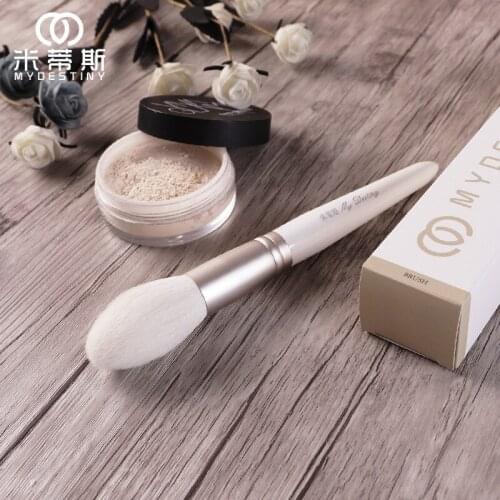 MyDestiny cosmetic brush-The Snow White series-big flame shape powder brush-goat hair makeup tools&pens-beauty