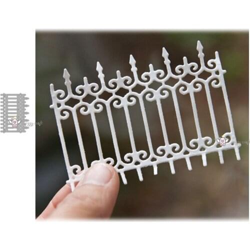 Mmao Crafts Metal Steel Cutting Dies New Lace fence decoration Stencil For DIY Scrapbooking Paper/photo Cards Embossing Dies