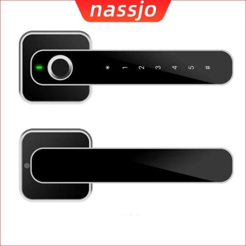 Nassjo Smart Lcok Security Intelligent Lock Biometric Fingerprint Door Lock With Digital Code Unlock Indoor Electronic Door Lock