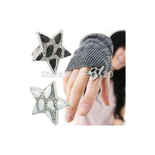 G027 2020 New Leopard spots pentagram ring Fashion Finder Ring jewelry wholesale for women