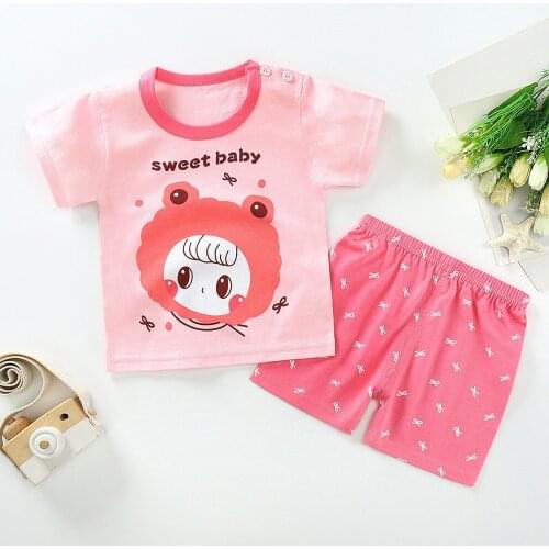 Toddler Girl Clothes Children Clothing Summer Clothes Set For Baby Boys Kids Short Sleeve T-shirt Pants Beach Clothing Suits