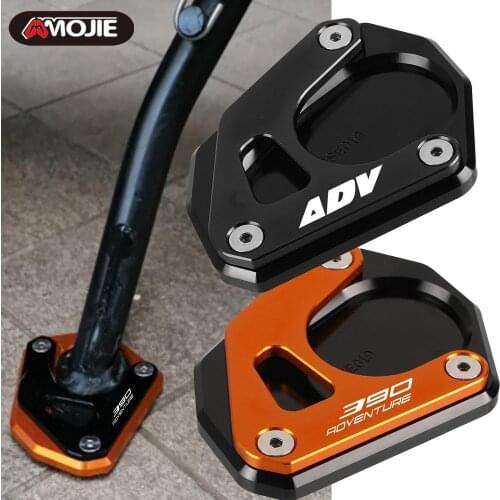 Motorcycle Kickstand FOR 390 ADVENTURE 2020 2021 CNC Side Stand Enlarge extension Side frame base Support Shell 390ADVENTURE